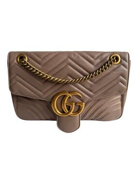 GUCCI "GG Marmont"  Medium Matelassé - Dusty Pink